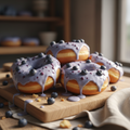 Frosted Blueberry Donuts