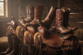 Leather Saddles and Boots