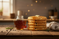 Waffles with Maple Leaf Jar